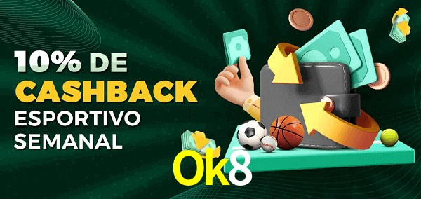 10% de bônus de cashback na Ok8