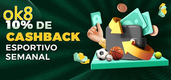 10% de bônus de cashback na ok8