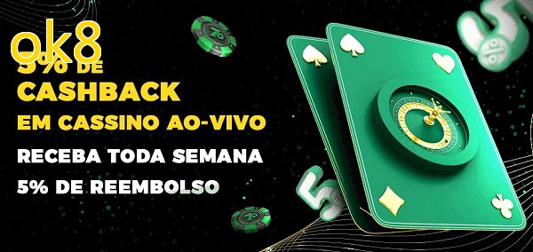 Promoções do cassino ao Vivo ok8